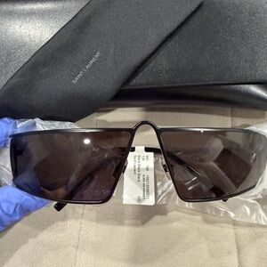 Saint Laurent 66MM Solid Shield Sunglasses